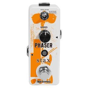 Stax Guitar Phaser Pedal Analog Phase Effect Pedal for Electric Guitar Vintage & Modern Modes with Mini Size True Bypass