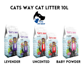 Cats Way Premium Bentonite Cat Litter 10 Litter