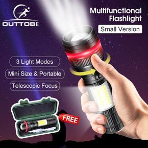 Outtobe Flas-hlight Mini Flas-hlight Bright LED Flas-hlight Waterproof Flas-hlight Outdoor Focusing Torchlight
