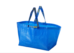 FRAKTA Carrier bag, large blue 55x37x35 cm