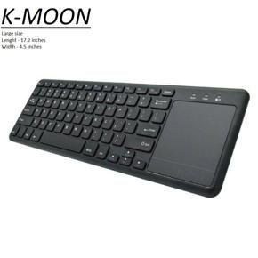 KMOON 2.4GHz Wireless Multimedia Office Keyboard with Touchpad Mouse Combo for Windows PC, Smart TV, Android Box