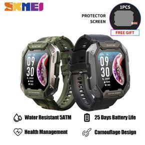 SKMEI 2022 Smart Watch C20 Rugged Watch 1.71-inch Full Touch Screen 380MAH For Men Women Outdoor Sports 5ATM Waterproof Smartwatch for Ios Android Xiaomi Oppo Vivo