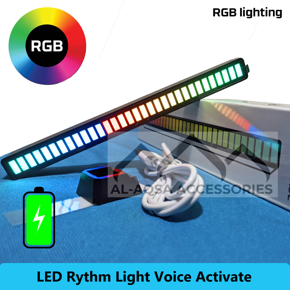 Voice-activated LED Rhythm light RGB LED strip 32 bit Rechargeable