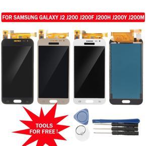 LCD Display Touch Screen Assembly + Tools for Samsung Galaxy J2 J200 J200F J200H Black - White