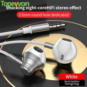 G58 3.5mm Wired Earphones 9D Stereo Earbuds Type-c in-Ear Headset With Microphone Noice Cancelling Sprots Headphones