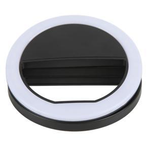 Himeng La Selfie Ring Light 360 Degrees Lighting Soft Glareless 0.4in Thick Clamp Widely Used Mini for Live Streaming