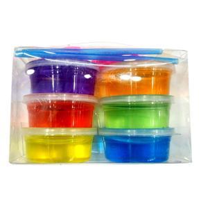 Magic slime 6 colors / set crystal mud Gag Prank Novelty Toy Practical Joke trick Toys fun Slime Cleaning Glue