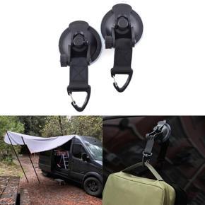 2Pcs Outdoor Suction Cup Buckle For Camping Car Side Awning Tarps Tents Tie Down