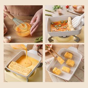 XHHDQES Non Stick Tamagoyaki Pan Square Pan Japanese Style Omelet Pot Breakfast Pot Frying Pan Egg Pan Kitchen Sauce Pan