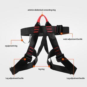 climbing gear-1 * mountaineering harness-black&red