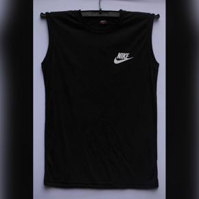 Black Sleeveless T-Shirt for Men(Megi Hata) imported by BUYFAST