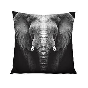 3D Printing Elephant Linen Throw Pillow Case Cushion Cover Home Sofa Decor