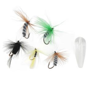 Fly Fishing Flies Kit, Small Body Exquisite Big Temptation Fly Fishing Lure Kit Simulation with Hook for Lake