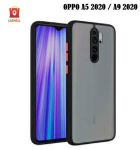 Oppo A9 2020 Translucent Matte Cover (Shockproof And Anti-Drop Protection) Smoky Frosted Case