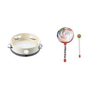 BRADOO- 2 Pcs 6 Inch Musical Tambourine Tamborine Drum Round Percussion Gift