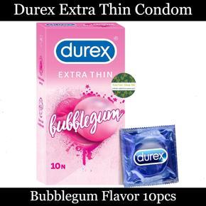 Durex Extra Thin Bubblegum Flavored Condoms For Men - Single Pack Contains 10pcs Condom