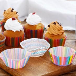 100Pcs Cupcake Liner Baking Cup Cupcake Paper Muffin Cases Cake Box Cup Party Tray Decor Cake