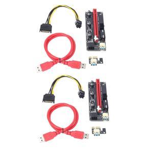 ARELENE VER 009S PCIE Riser 1X to 16X Graphics Extension Card for GPU Mining Riser Card Extender , PCI Express Adapter, 12-Pack