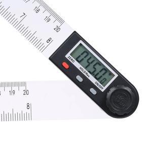 0-200mm Multifunctional Digital LCD Display Angle Ruler 360° Electronic Goniometer Protractor Measuring Tool with Hold and Zeroing Function