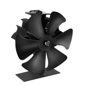 Heat Powered Stove Fan 6-Blade Fireplace Fan Wood Stove Fan Saving Wood Fuel for Wood Log Burner Fireplace