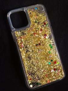 iPhone 11 Pro Luxury Liquid 3D Glitter Floating Soft TPU Clear Case Cover