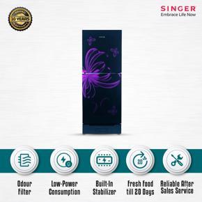 SINGER Top Mount Refrigerator FTDS230Z-BG 231 Ltr BLACK