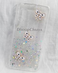 Samsung Galaxy A50 / Galaxy A50s / Galaxy A30s - Luxury Clear Crystal Glitter Soft Sparkle Soft Silicone Butterfly Case Cover