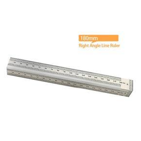 DASI High-precision Scale Ruler Right Angle Hole Ruler Stainless Steel Woodworking Scribing Mark Line Gauge Carpenter Measuring Tool Positioning Ruler