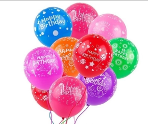 Happy Birthday balloon-Multi Color-100ps