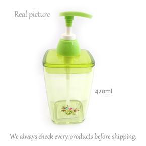 Transparent Soap Dispenser Bottle - Hand Wash Liquid Plastic Jar