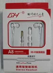 GH A8 Stereo Universal In-Ear Headphone