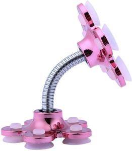 Pink Color 360 Rotatable Magic Mobile Phone Holder Silicone Suction Cup Multi-Angle Vacuum Suction