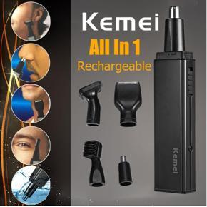 Kemei Hair Nose Eyebrow Trimmer Clipper Set Facial Shaver Bikini Groomer Unisex -