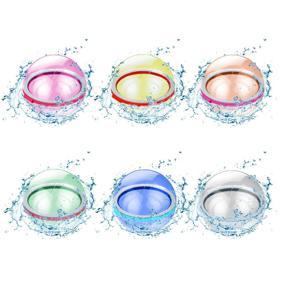 6pcs Water BombSplash Balls Reusable Absorbent Water Balloons Fight Games