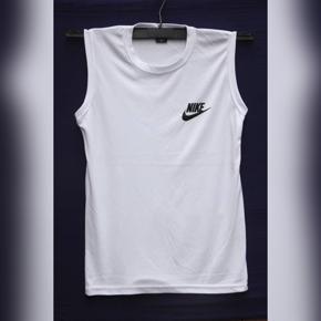 White Sleeveless T-Shirt for Men(Megi Hata) imported by BUYFAST