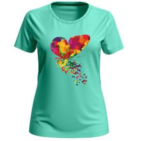 Butterfly Design Ladies Half Sleeve T-shirt