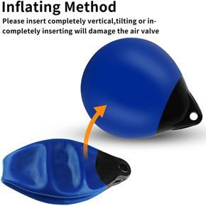 boat bumpers for docking-2 x boat mooring buoys
4 x inflating needles
1 x Inflating pump-Blue