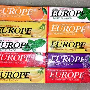 Europe Chewing Gum Mix Flavor 5 Box (5 Sticks Per Box)