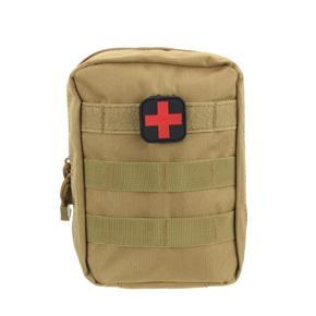 600D Tactical Military First Aid Utility Bag Medical Pouches Case Emergenc Tool - Brown