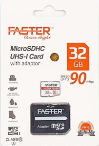 FASTER Choice  TM Micro SDHC UHS-I Class  10 Card with adaptor