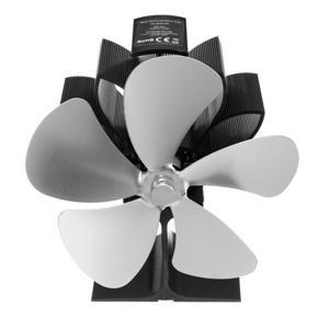 5 Blades Heater Stove Fan Golden/Silver/ Bronzes/Black/Gray/Rose Red Purism
