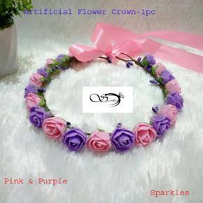 Artificial Flower Crown For Women -1pc