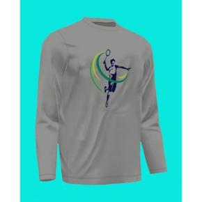 Badminton ash 2 long Sleeve T-Shirt For Men