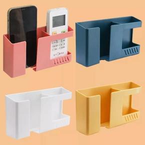New Wall Mounted 2-in-1 Mobile Phone Charging Stand and Multipurpose Storage Holder Bracket