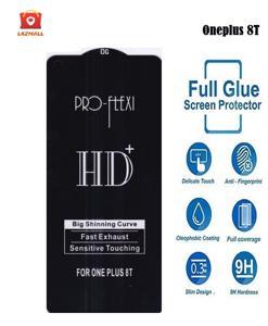 OnePlus 8T Ultra thin OG Type Tempered Glass Screen Protector (Better than 6D/9D/11D) - Black