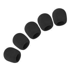 Microphone Black Cover-10 x Microphone Ball sponge Cover-Black