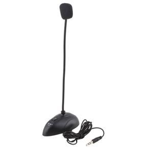 New 3.5mm Mini Studio Speech Mic Microphone Stand for PC Desktop Notebook #19