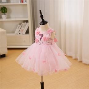 Maggie Korean Newborn to Two Years Pink Princess Party Dress