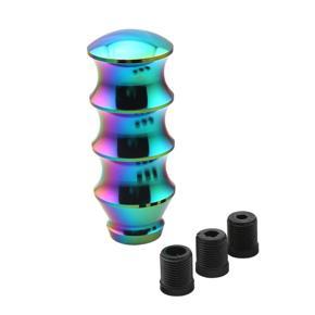 Car Gear Shift Knob, Aluminum Alloy Shift Stick Shifter Head fit Most Universal Manual Transmission and Automatic Transmission Without Lock Bu-tton (Multicolor)