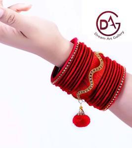 Stylish Design Yarn Bangles for Women & Girls